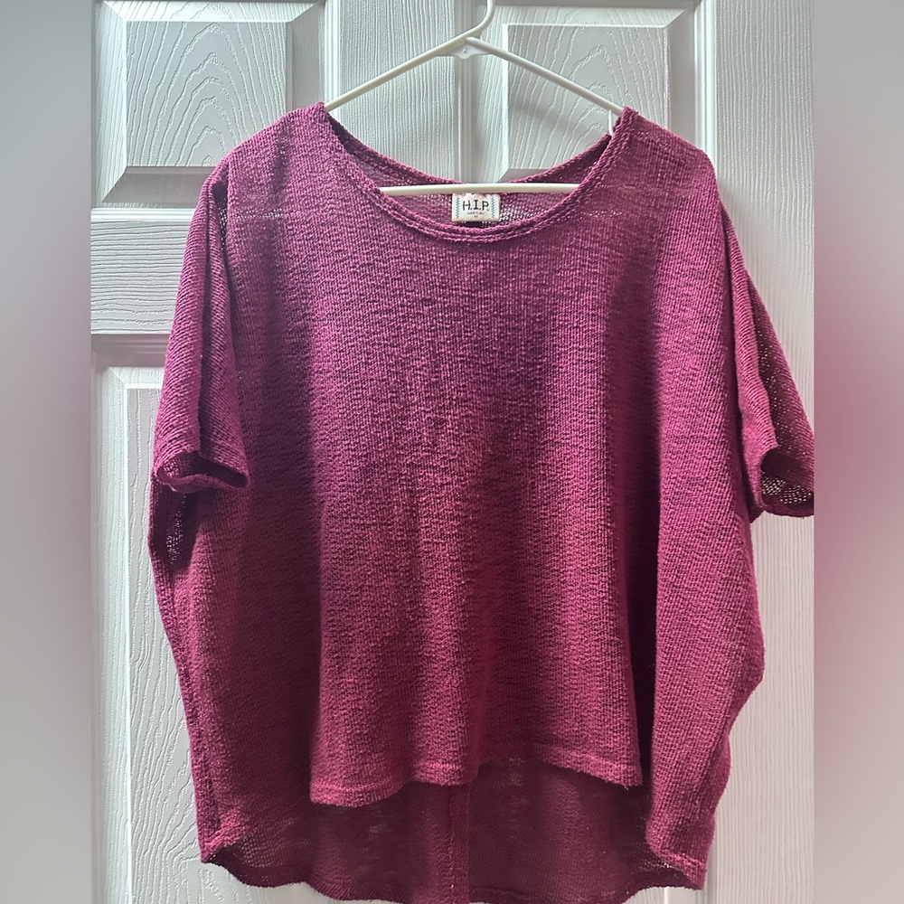 h.i.p. Knit Top pinkish purple